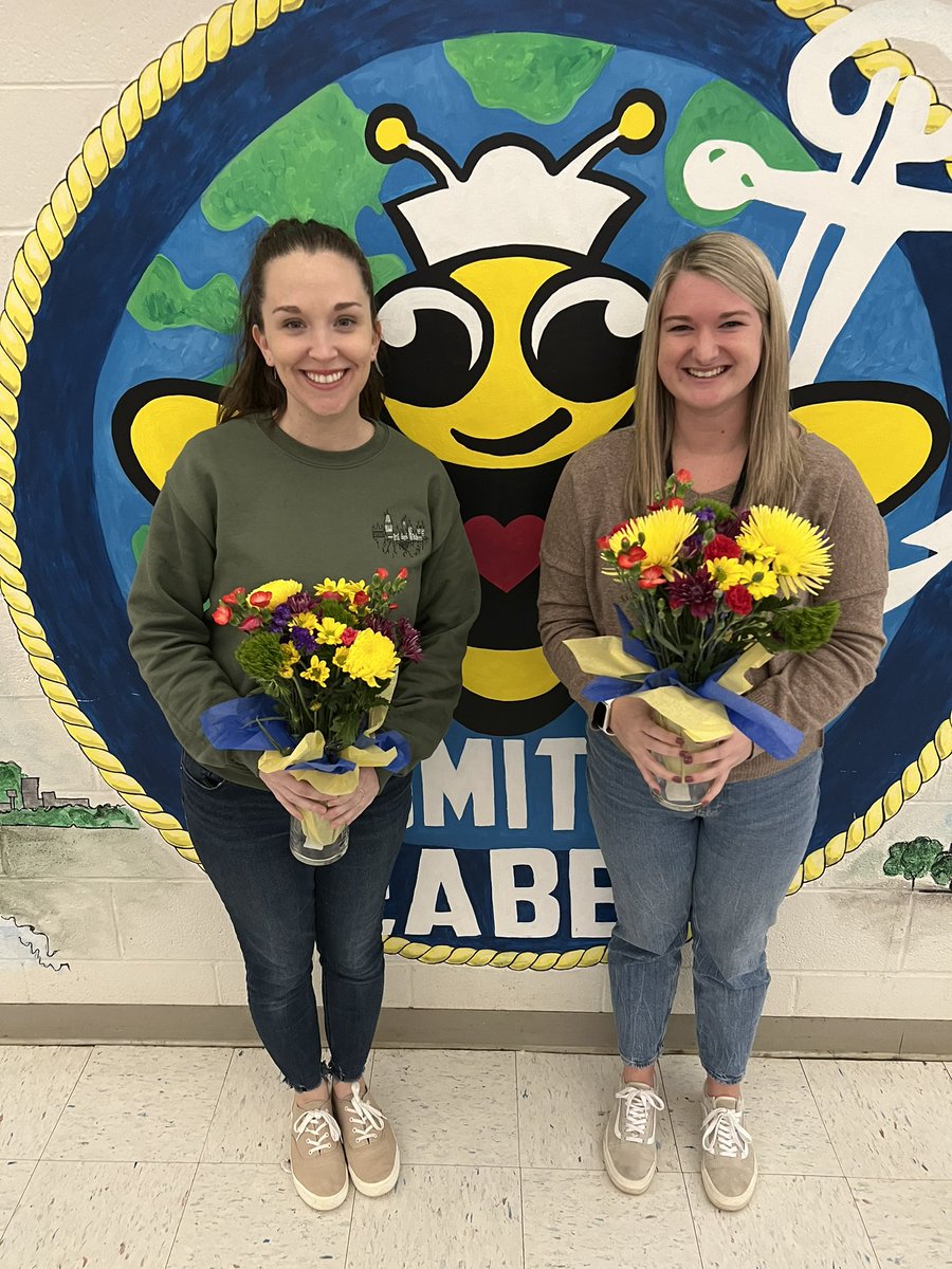 Smith_Seabees's tweet photo. CONGRATULATIONS to our TOY, Jessica Wheeler and our CEOY, Hannah Hendricks! We are so proud to call you Seabees! Thank you for everything you do at Smith! 🐝🩵 https://t.co/BYwf0NowZA