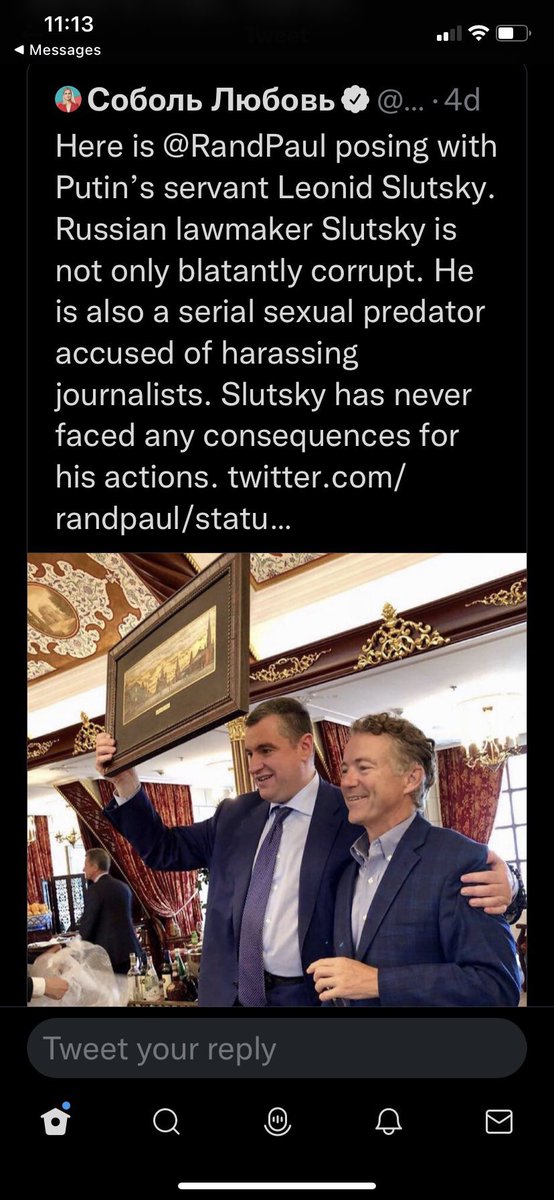 @SaysDana @MuellerSheWrote Look how happy Red Rand is in the arms of his Russian benefactor.
