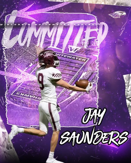 Excited to announce that I am committing to the University of Wisconsin-Whitewater @WarhawkFootball @Coach_Pogue @CoachRindahl @UnityFootball