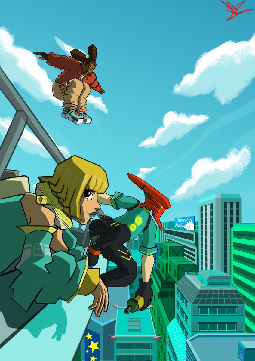 Bomb Rush Cyberfunk thing I made but didn't post