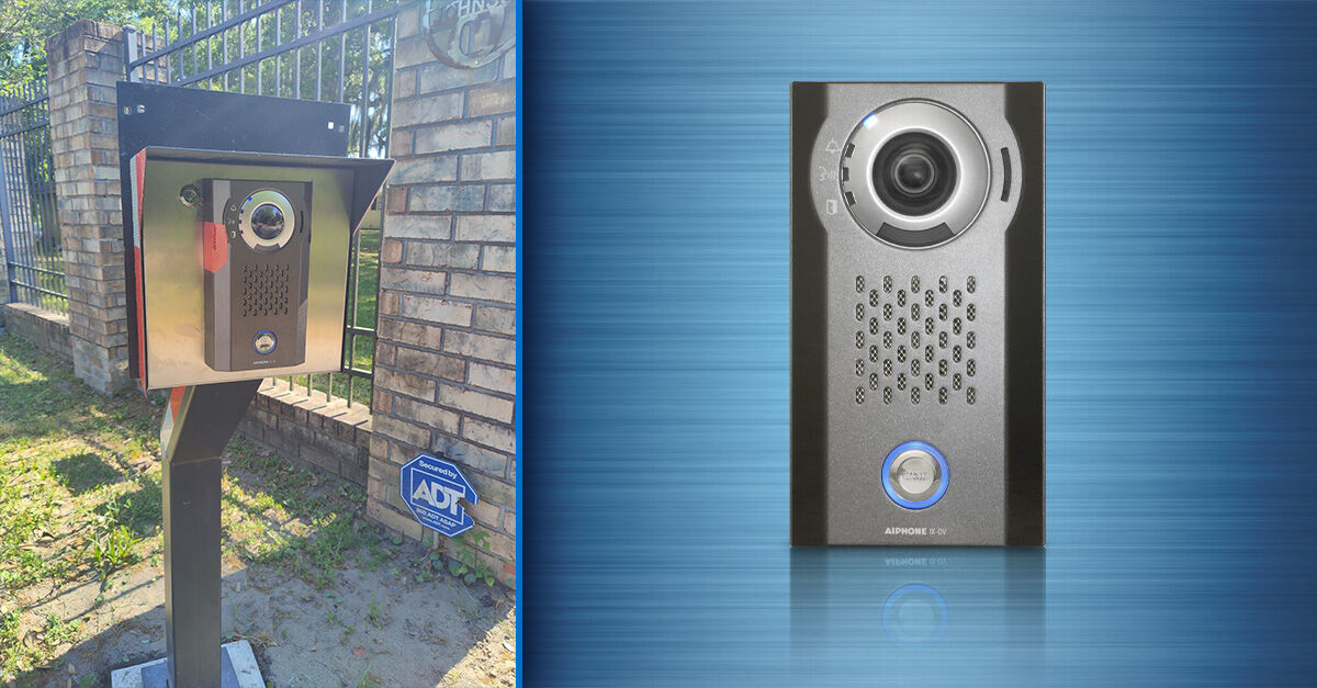 Aiphonecorp's tweet image. At this gated property, our IP video door station was installed as a method for visitors to call and request access from their vehicle. Check out more features of our IX-DV. 

bit.ly/3Gw02un 

#IPVideoIntercom #EntrySecurity #GateIntercom #SeeTalkUnlock #AiphoneCorp