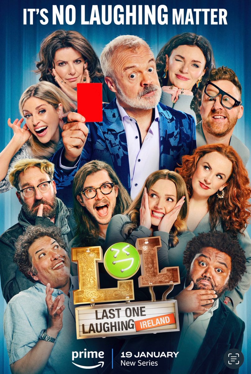 Have just binged Last One Laughing: Ireland! I haven't cried laughing like that in years. Go check it out on @PrimeVideo