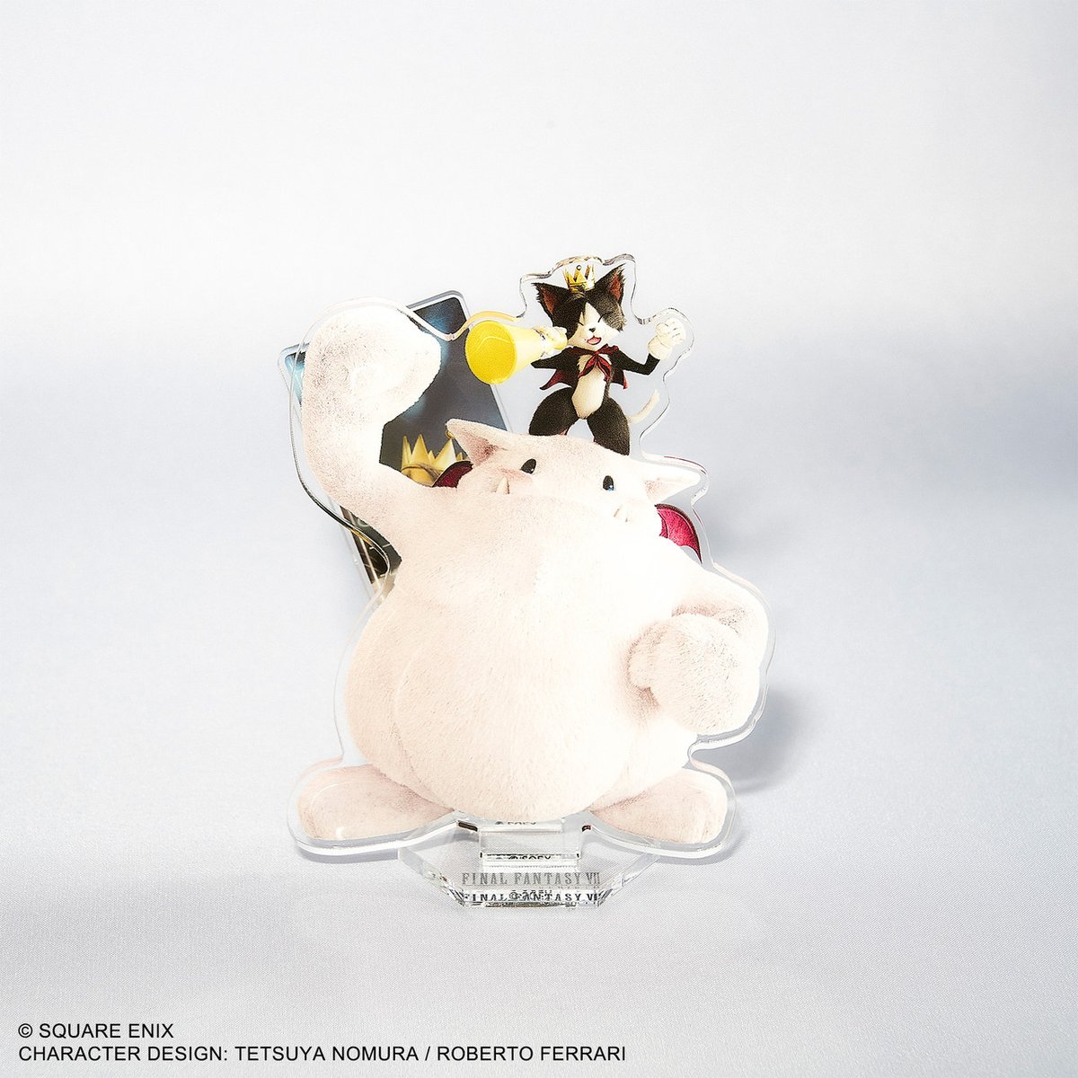 Make sure to pick up our Cait Sith & Fat Moogle acrylic stand to go along with all of your favorite characters from @finalfantasyvii REBIRTH! sqex.link/yyn2