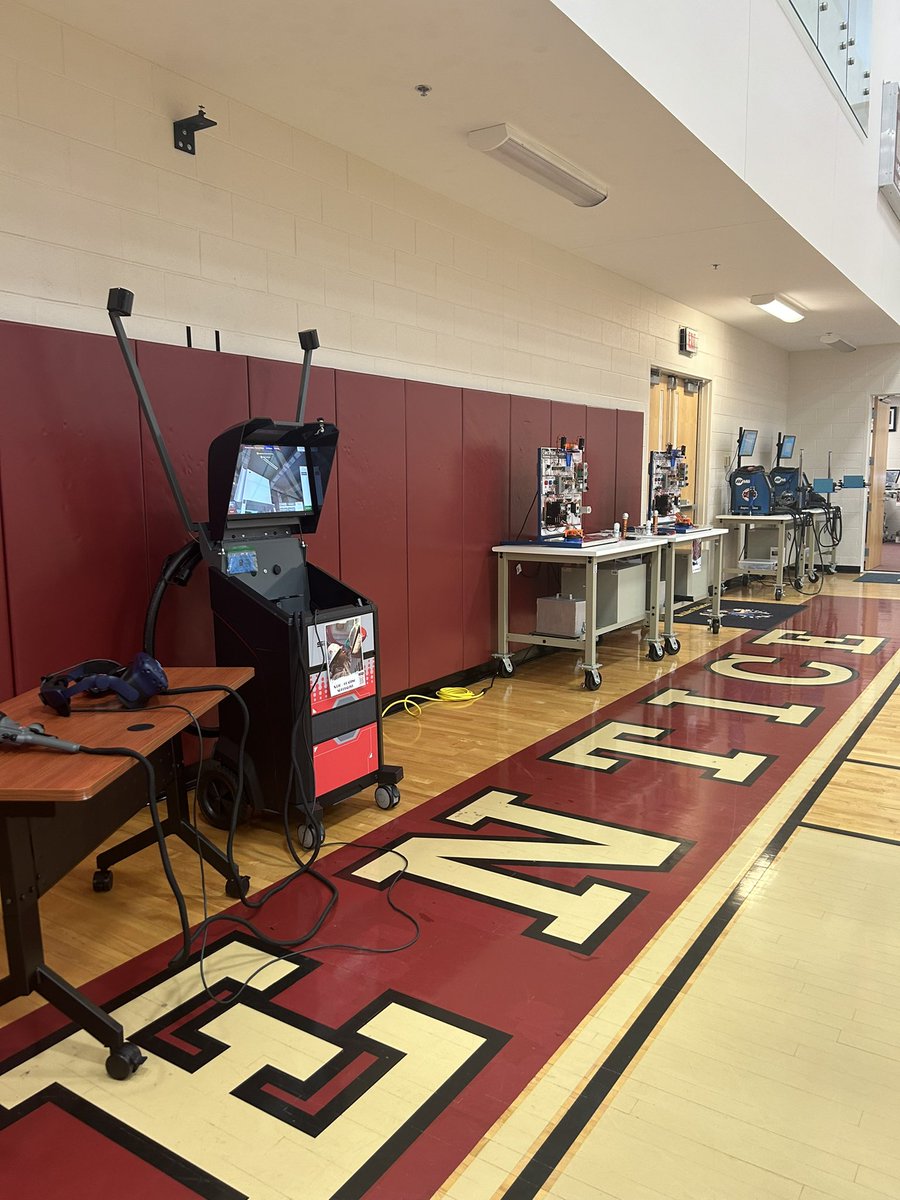 Thank you Newport News Apprentice School for having us today! Cannot wait to partner with you all to provide this awesome opportunity to our high school students. #hii #wbl #as #simlab #preapprenticeship