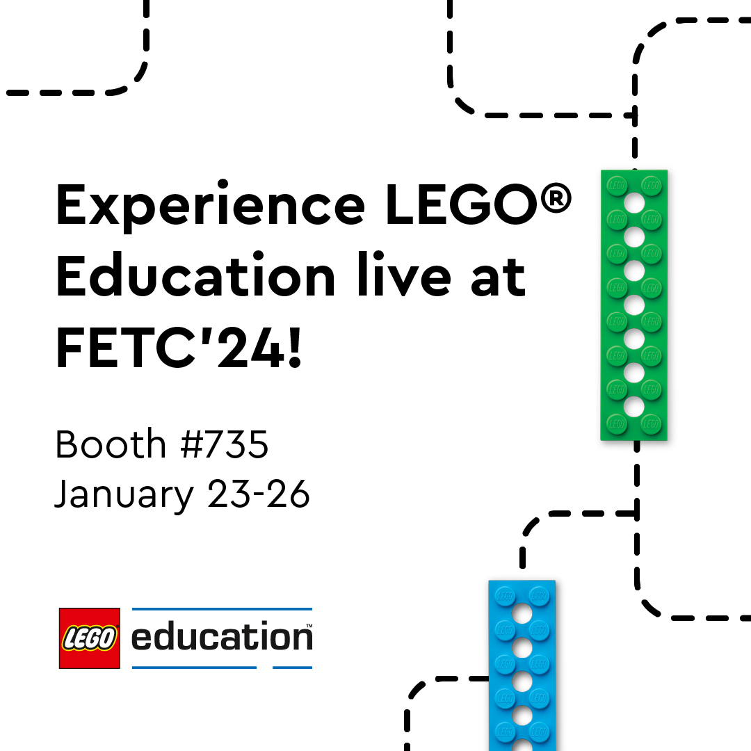 Can't wait to be heading to Orlando next week for my very first #FETC🤩Make sure to stop by Booth #735 to visit me and the rest of the @LEGO_Education team so you can experience our hands-on solutions, or just come stop by to learn more and say hello!