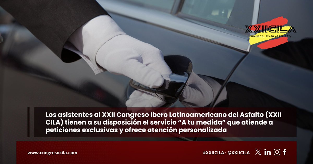 XXIICILA's tweet photo. 🌟 Personalizad vuestra experiencia en #XXIICILA con nuestro servicio #aTuMedida.
Desde chófer particular 🚖👨✈️ hasta alojamiento exclusivo 🏨 ✨ y excursiones personalizadas 🏞️🌃, este servicio se adapta a las peticiones más especiales.
Descubrid cómo en https://t.co/MusJ1VowkP https://t.co/2vEWi06p5i
