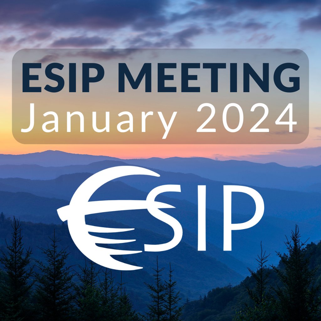 ESIPfed's tweet image. It&apos;s here! Welcome to the ESIP Meeting. 

We&apos;re looking forward to presentations by #EarthScienceData professionals from orgs like @developmentseed @USGS_CDI @ORNLDAAC @NOAANCEI @NASAJPL. 

Who else will be here? Share your sessions!

TY to our funders @NASAEarthData @NOAA @USGS