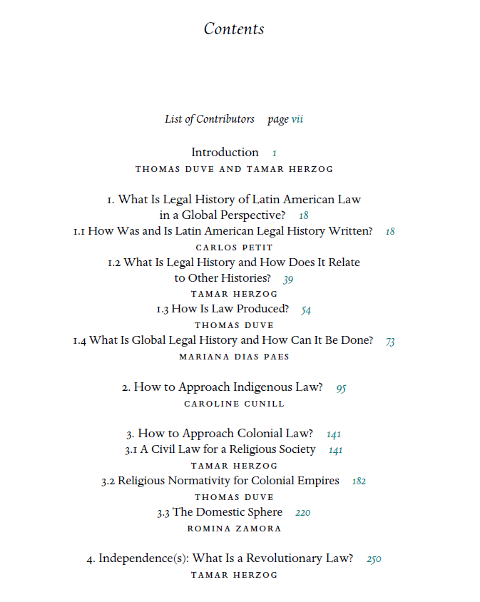 RodrigoMorenoGu's tweet photo. #NovedadEditorial /The Cambridge History of Latin American Law in Global Perspective/ editada por Thomas Duve y Tamar Herzog (Cambridge University Press, 2024)

Textos en acceso abierto: https://t.co/Ww3TqHUZ4Z https://t.co/mY8XnKYP9D