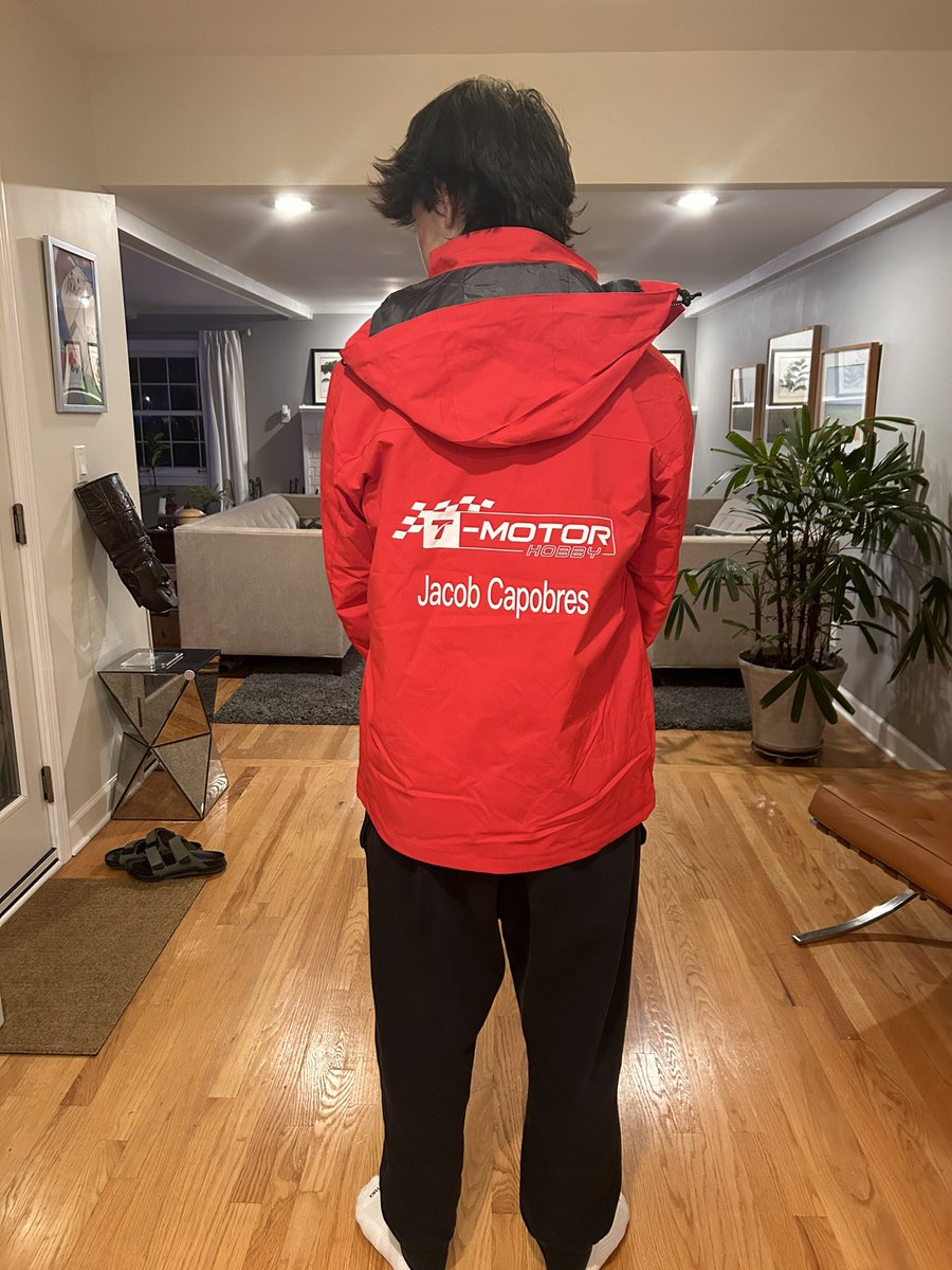 JakehammerFPV's tweet photo. Thank you to @TmotorCiCi for the support over the years! The new 2024 team jacket is really nice! #jakecapobres #jacobcapobres #droneracing #stem #STEMeducation https://t.co/SiF8bhOE1u