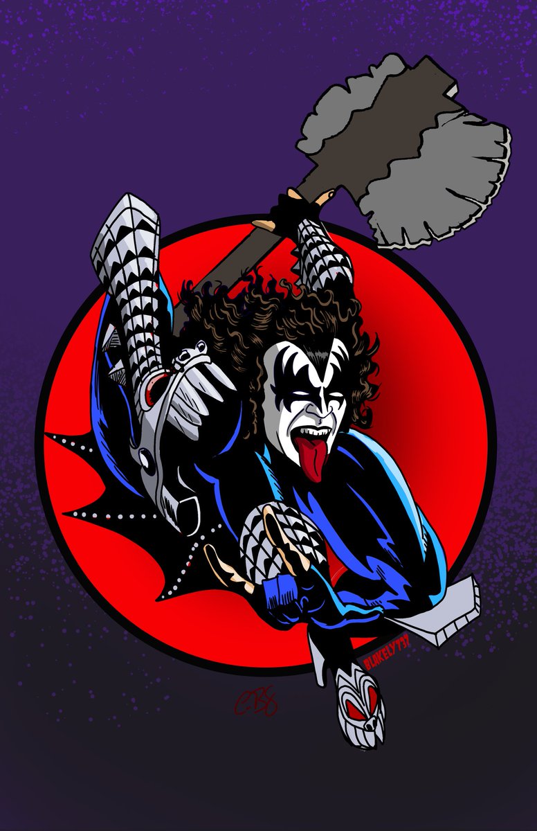 Homaging @toddmcfarlane icon Spider-Man 300 cover, featuring The Demon himself, Gene Simmons! @KISSOnline @genesimmons #kissarmy #kiss #genesimmons #comicbooks #illustration