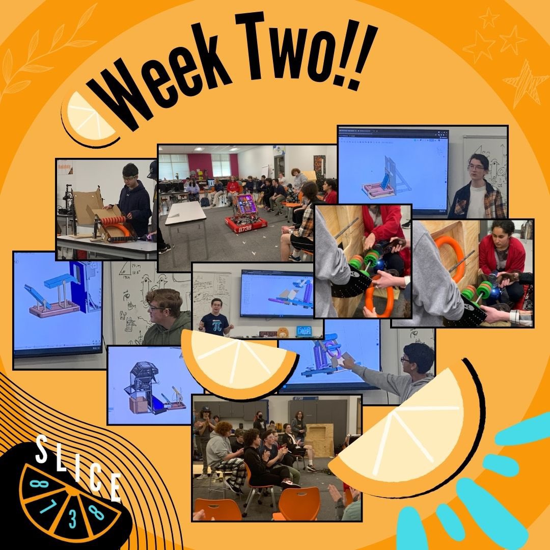 Slice_Robotics's tweet image. This week, we prototyped our different ideas and shared them with the group! We then decided which ideas were the best, and which parts of ideas we liked! Here are some photos from this week, we can't wait to see you all at competition!
@FIRSTweets @FRCTeams @FIRSTNC
#CRESCENDO