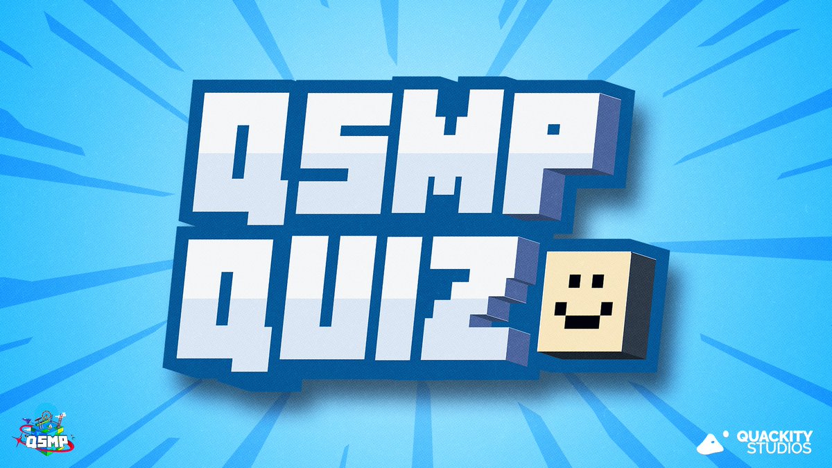 QSMPGlobal's tweet photo. 📍 QSMP Quiz

It's time to test your knowledge! 🧠😎​

Take part in our exciting Quiz about the history of the QSMP and show what you are capable of. 

Challenge your friends and share your results using #QSMP2024!

Don't wait any longer and join the fun! 🥳

#QSMP #QSMP2024