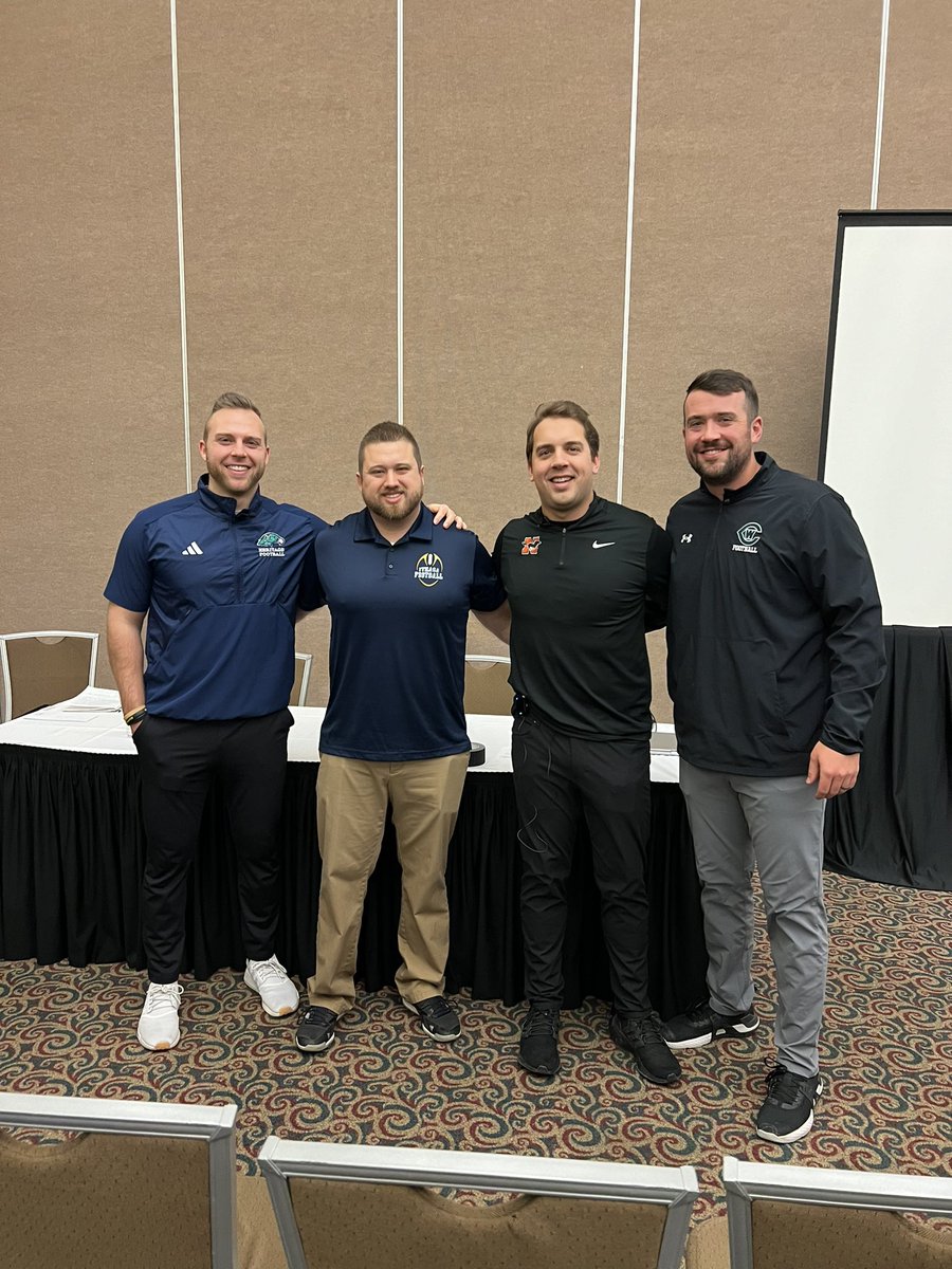 Coach @brentluplow spoke at the @michiganhsfca coaches clinic today as a member of the 30 and under head coaches panel.