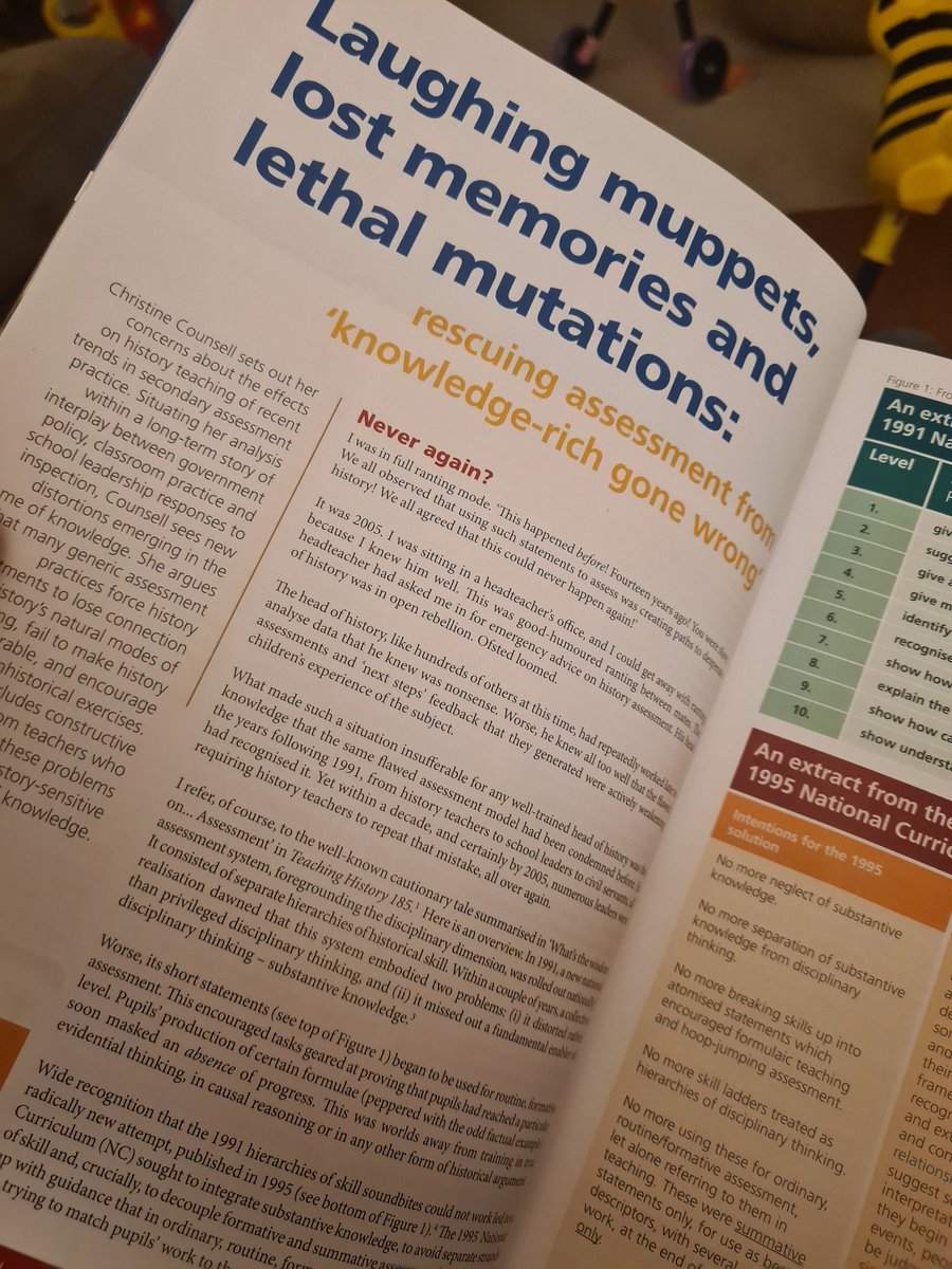 Mr_RKeogh's tweet image. Awesome article in TH193 by @Counsell_C! I&apos;m gonna need 2-3 business weeks to mull over this.

I think out assessments are going in the right direction but seeing where we went wrong in the past is so helpful!
#historyteacher #teachinghistory