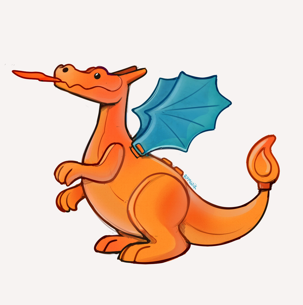 「-Legos your charizard-」|Happycrumble ⭐のイラスト