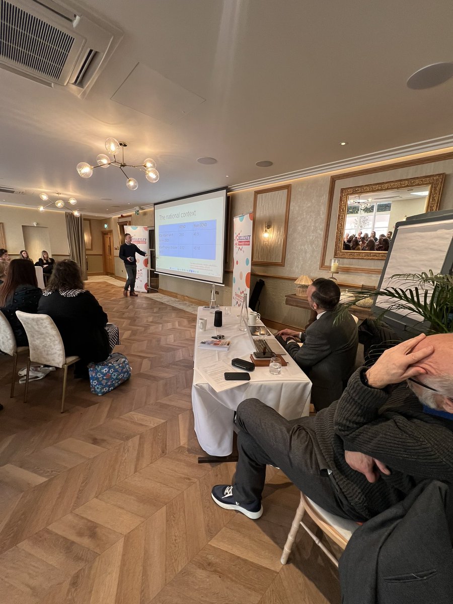 BillesleySchool's tweet photo. A thought provoking session from @SENDMattersUK… consider the greatest teaching of pupils with SEND… Walsall PEIA are looking forward to continuing their work with Gary over the next 12 months. #TheLoneSENSCO #FiveADay #MostImpact @ElliotFndtn https://t.co/zB4kTHBqoz