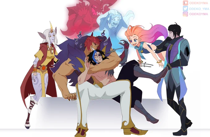 New Cinematic got me cooking  This is the timeline IF they all new each other based on my Rift's stories.  Also I made Kayn here having a peaceful path, where he and Rhaast "blend" together and never manage to win (With the help of one aspect tee-hee)   #Kindred