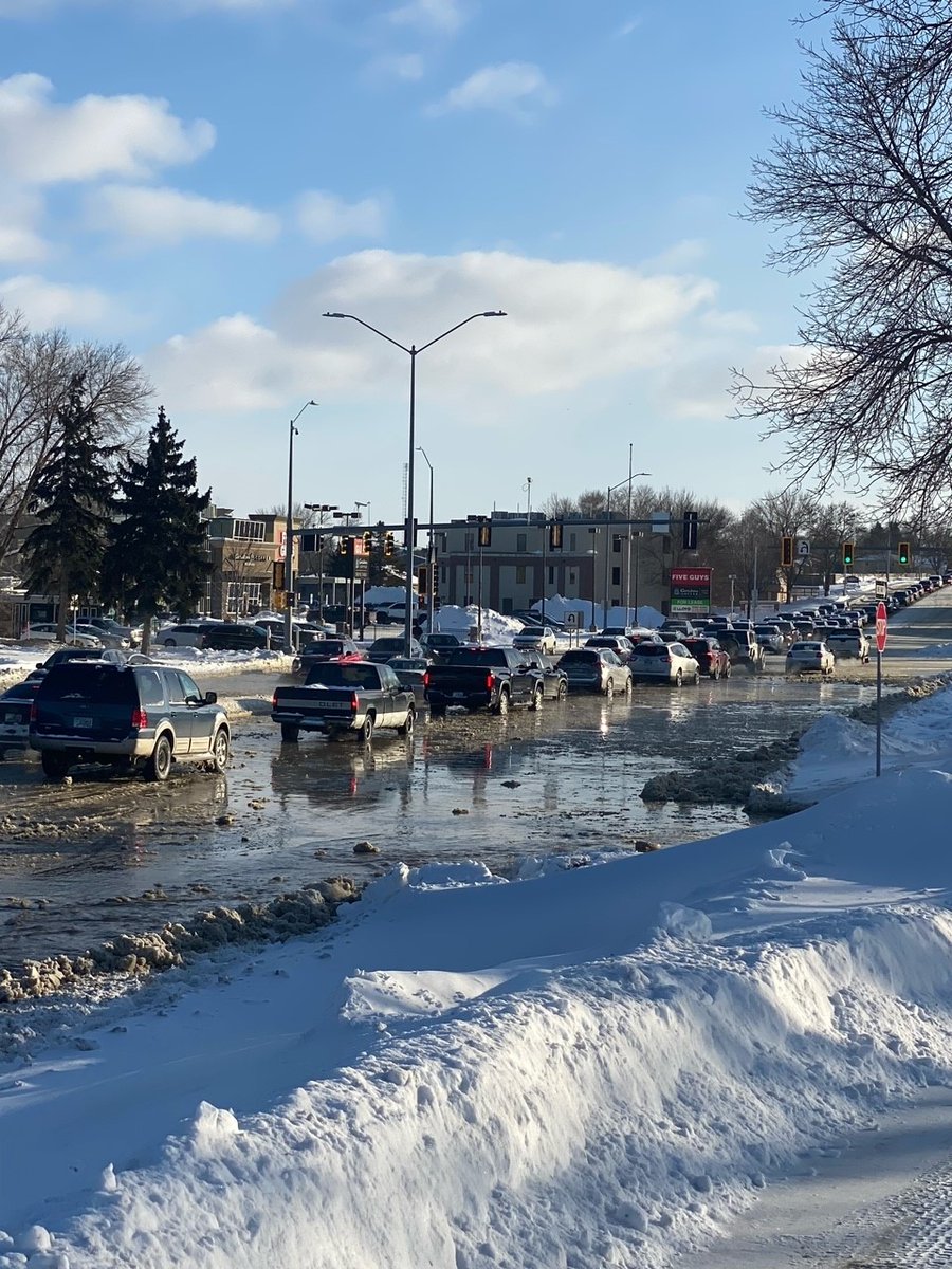 There is a serious water main break at the intersection of W 49th Street and S Louise Ave.  Please avoid the area as we seek to get resources there to help fix the situation. /802