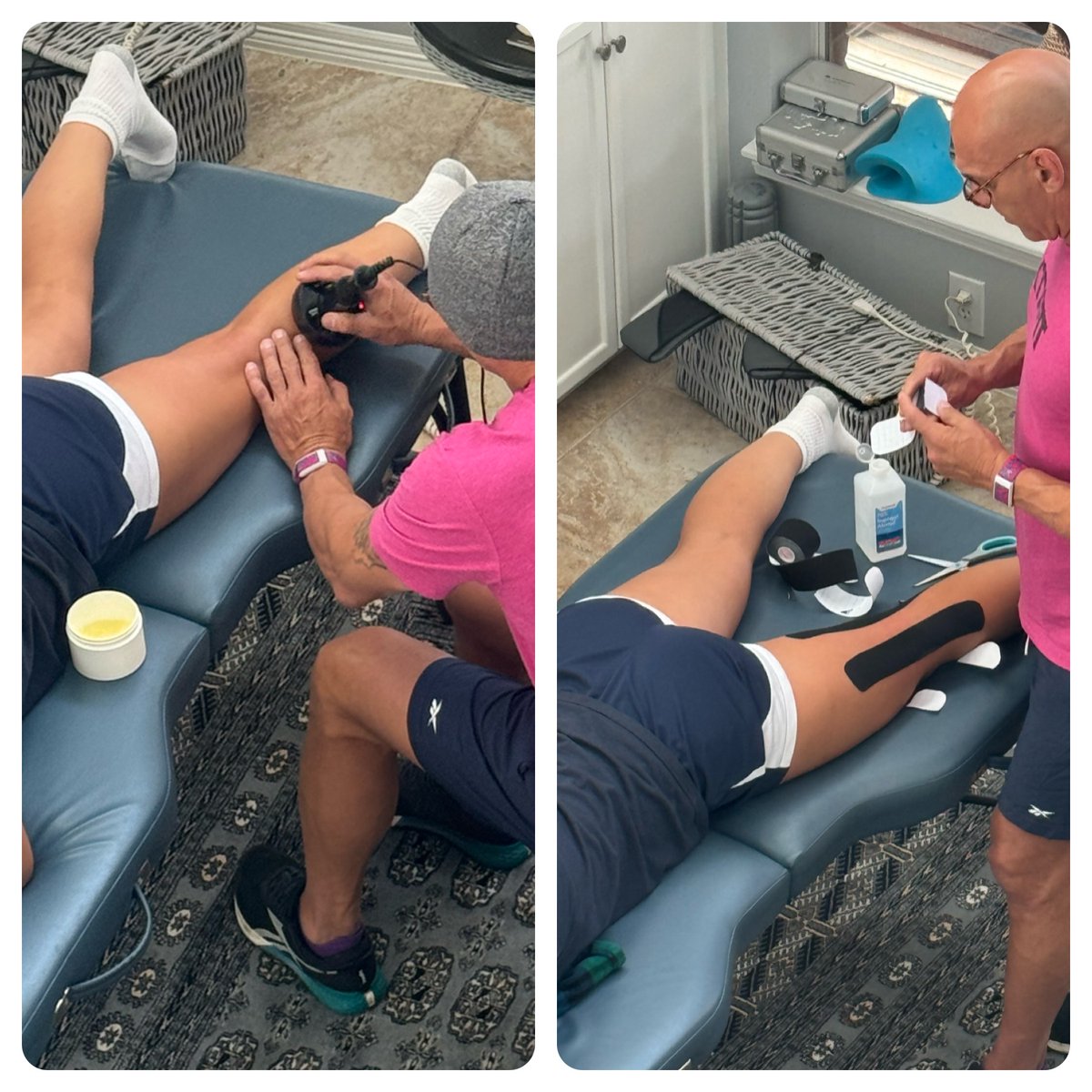 I play hard & I get banged up sometimes.  Luckily, my Dad helps athletes like me & I get spoiled with home therapy! I am so grateful for his help and he's a big reason why I'm focused on pursuing Health Science in College.  #soccer #sportstherapy  physiowellness.com