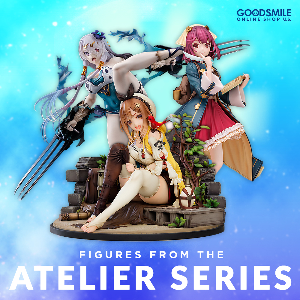 Scale figures and more from the Atelier series are available now from GOODSMILE ONLINE SHOP US! Find the right ingredients for your collection with figures of Sophie, Ryza, Klaudia, and Lila! Shop: s.goodsmile.link/gnb #AtelierRyza #AtelierSophie #Goodsmile