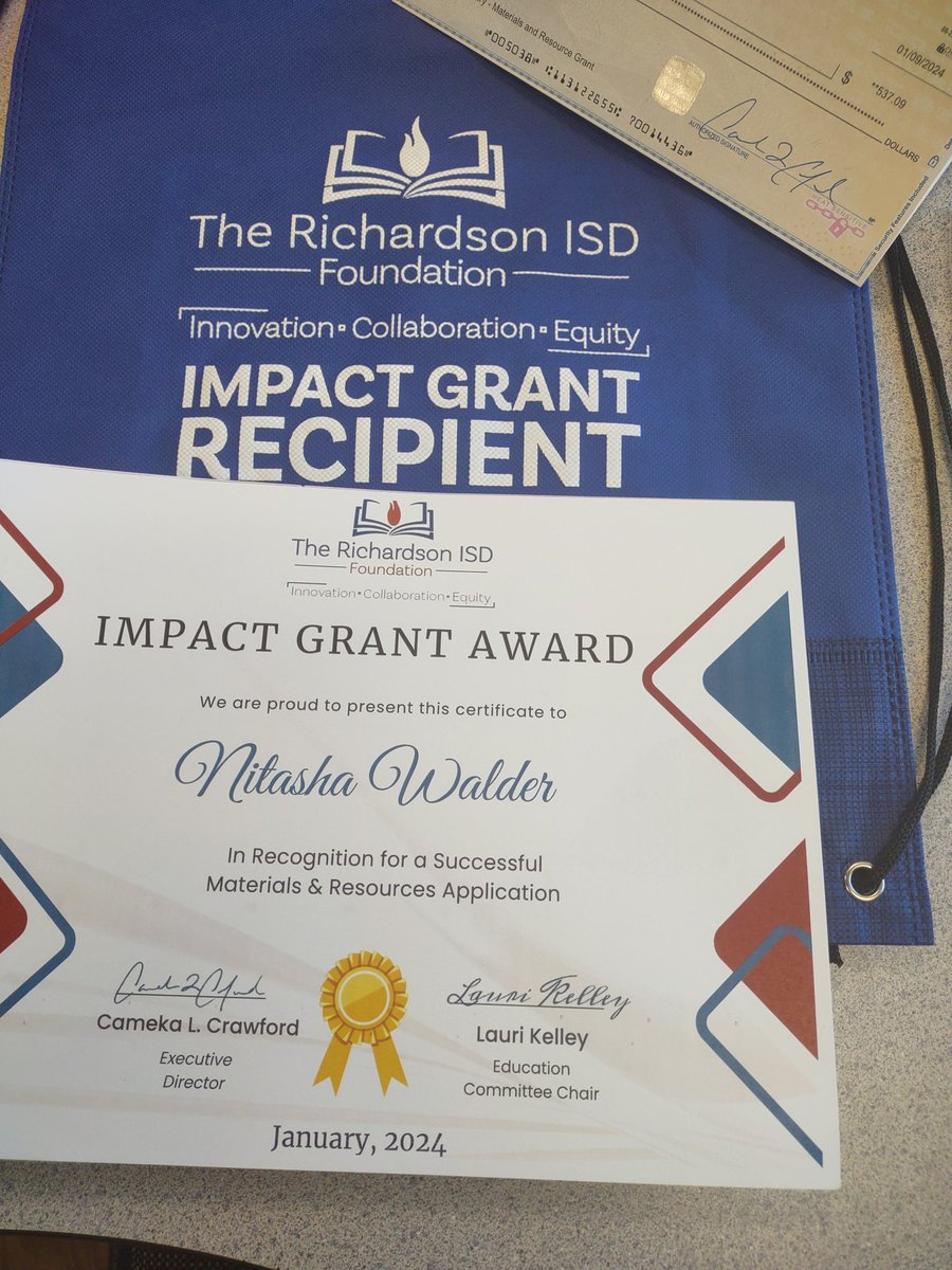 WalderNitasha's tweet photo. Another one! So excited to receive another Impact Grant this year! My students are going to love the oversized manipulatives and sensory items. Don't  miss out on applying. I would hate to get all of this $$$. 😀Thank you RISD Impact Grant
@TMEBulldogsRISD @RISD_Foundation https://t.co/svV1nPfQTk