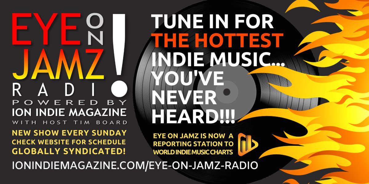 Eye on Jamz with host Tim Board – a new broadcast week each Sunday! Powered by ION Indie Magazine! Visit the website for schedule. <a href="/WFMCJams/">WFMC Jams</a> @madfmwordwide <a href="/museboatlive/">Museboat Live Channel</a> @TBWNRadio <a href="/RadioDowntown/">Marco Stumpf🙎❕🐆</a> <a href="/eyeonjamz/">eyeonjamz</a> @HighTideCountryRadio ionindiemagazine.com/eye-on-jamz-ra…