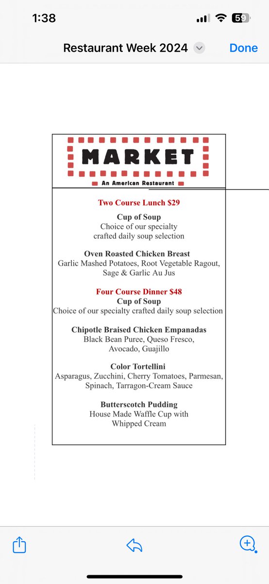 Opening week is a busy one! We will also be participating in Restaurant Week: