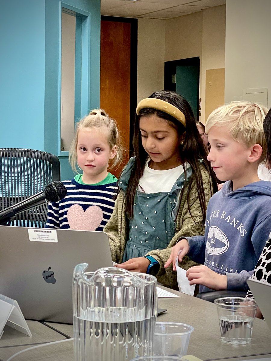Last night's Board Meeting was truly special with the delightful presence of @White Oaks School second graders! 🌿👧👦👧 Their enthusiasm shone as they shared about their fantastic Community Club. 🌍🌸 #FutureChangeMakers