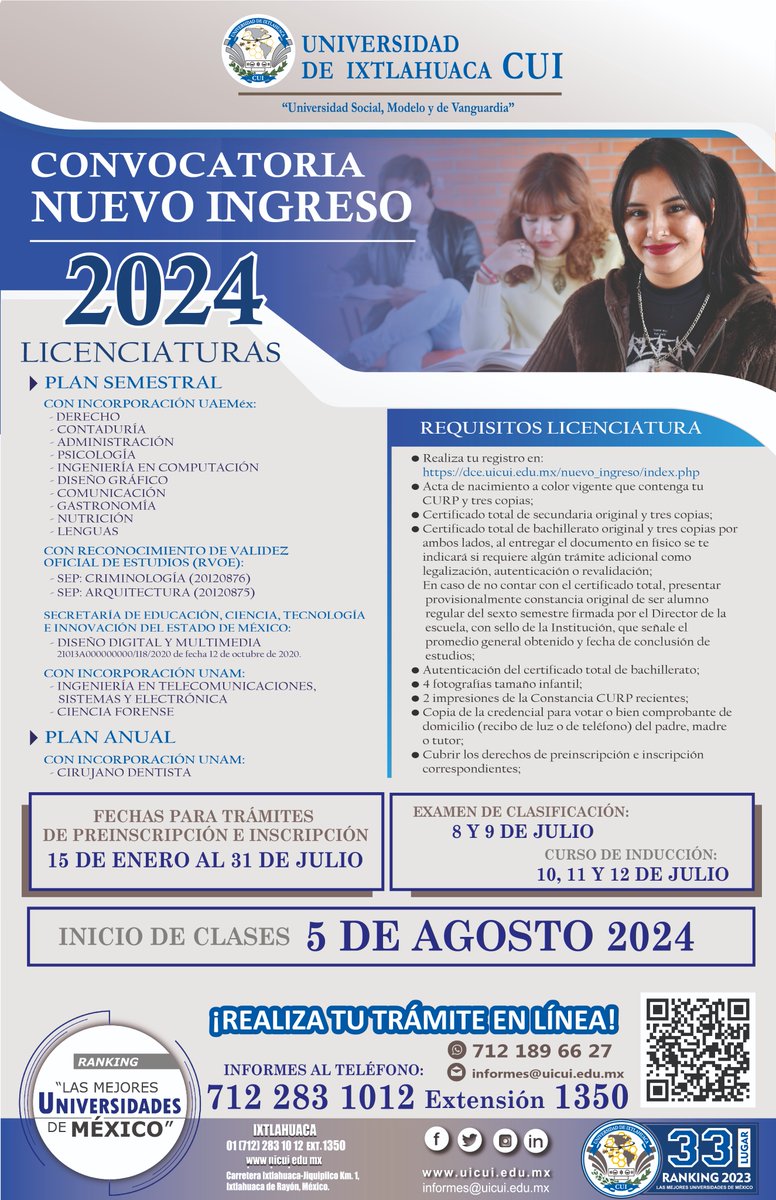 Universidad de Ixtlahuaca CUI tweet media