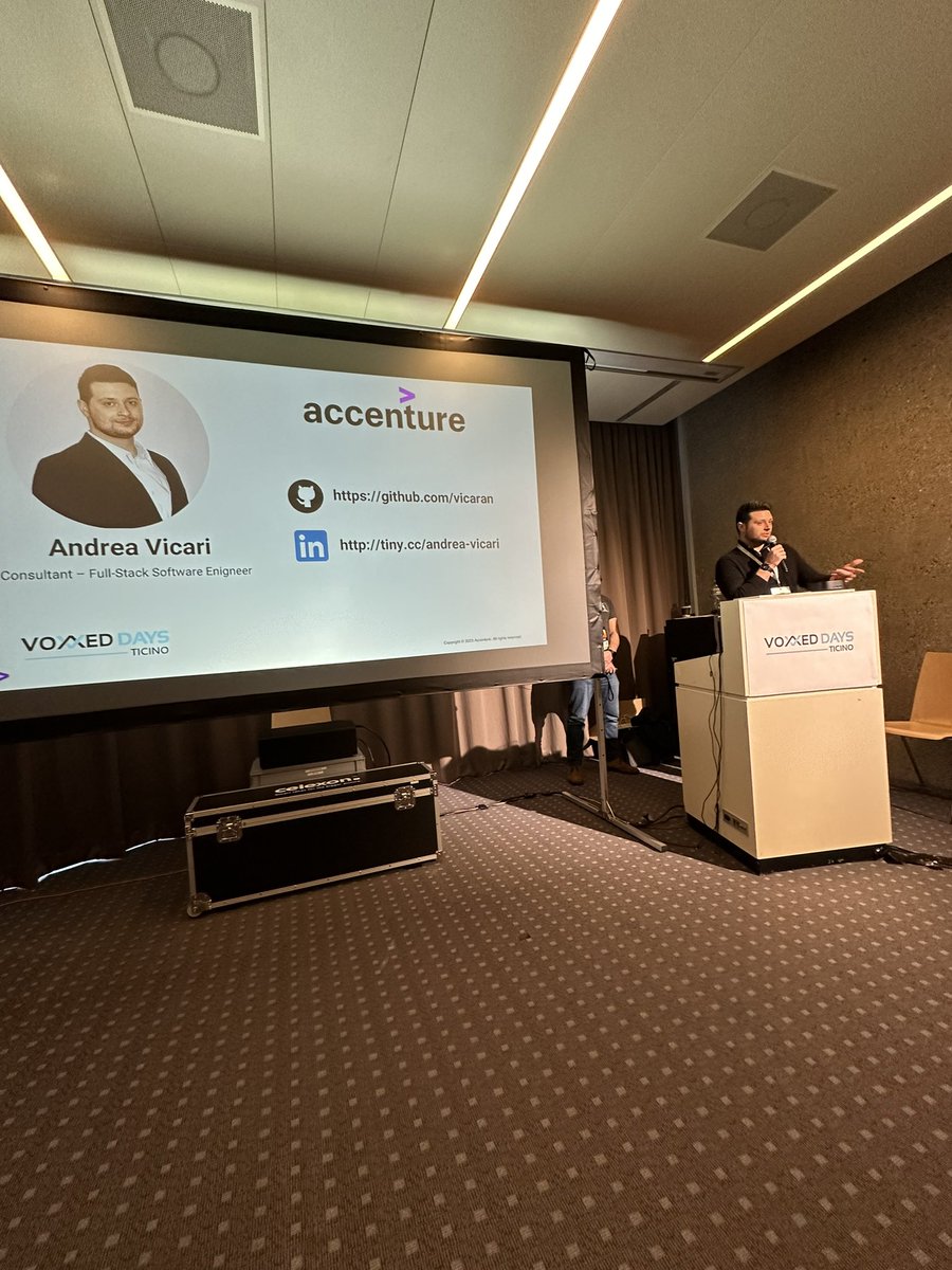 Andrea Vicari (@vicaran_) on Twitter photo Just rocked my first developer speech at #VoxxedTicino with <a href="/paco_ITA/">Francesco Leardini</a> ! 🚀 Explored the superpowers of browsers and Web APIs. Huge thanks to Francesco and <a href="/VoxxedTicino/">Voxxed Days Ticino</a> for this amazing opportunity! 🙌 #WebDev #TechTalks Just rocked my first developer speech at #VoxxedTicino with <a href="/paco_ITA/">Francesco Leardini</a> ! 🚀 Explored the superpowers of browsers and Web APIs. Huge thanks to Francesco and <a href="/VoxxedTicino/">Voxxed Days Ticino</a> for this amazing opportunity! 🙌 #WebDev #TechTalks