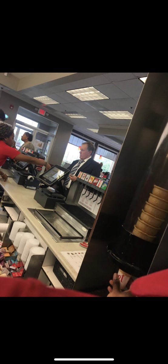 doctor_jaye's tweet photo. Was Bill Belichick just spotted at an Atlanta Chick Fil A? Sources saying Belichick to Atlanta is a done deal! #Atlanta #Falcons #Belichick #AuthurBlank https://t.co/VFe8JxXOVf