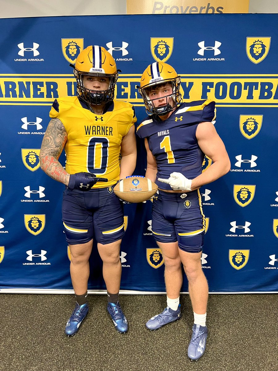 CaymanPope21's tweet photo. Appreciate @WarnerUFootball having me and @chase_harllee down today really enjoyed the visit!🦁 @dburks88 @HeatSeeker29 @CoachKendallTod @Bill31529 @ChilesTDC https://t.co/DAyfW8P0Vg