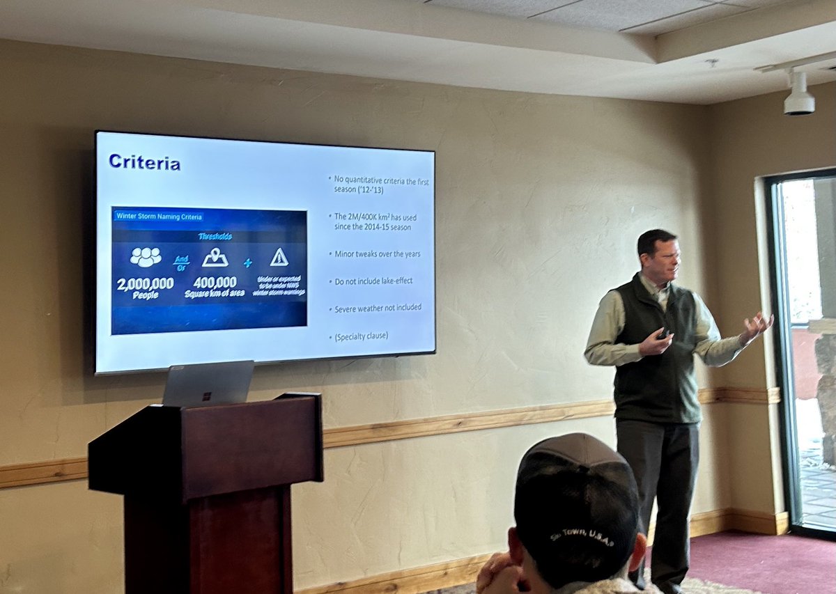 RyanNBC6's tweet photo. Thoughtful presentations from @MattSitkowski @VanDamCNN in a peer-to-peer session at @skisteamboat Weather Summit this week. https://t.co/ofTE0ckf6P
