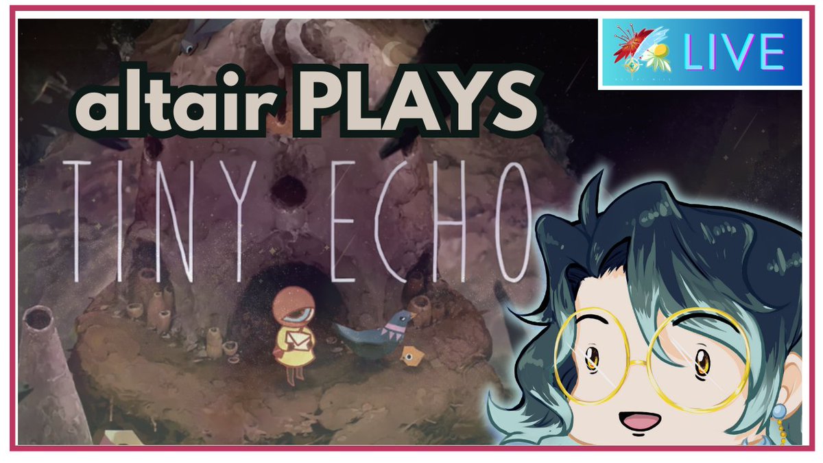 altair_6225's tweet photo. 🌼STREAM @ 6:30 PM EST🌼
I'll be (hopefully) playing through all of #TinyEcho on-stream in about an hour!
▶️Waiting room: https://t.co/zwGqBR408S https://t.co/l8Pf9ndwew