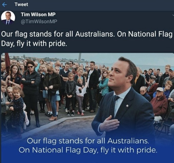 MettaBhavana1's tweet photo. Not an MP. Definitely a dickhead, seen here celebrating Dickhead Day. Look at that crowd. They know a dickhead when they see one. #DimTim1 https://t.co/GC5TmK1761