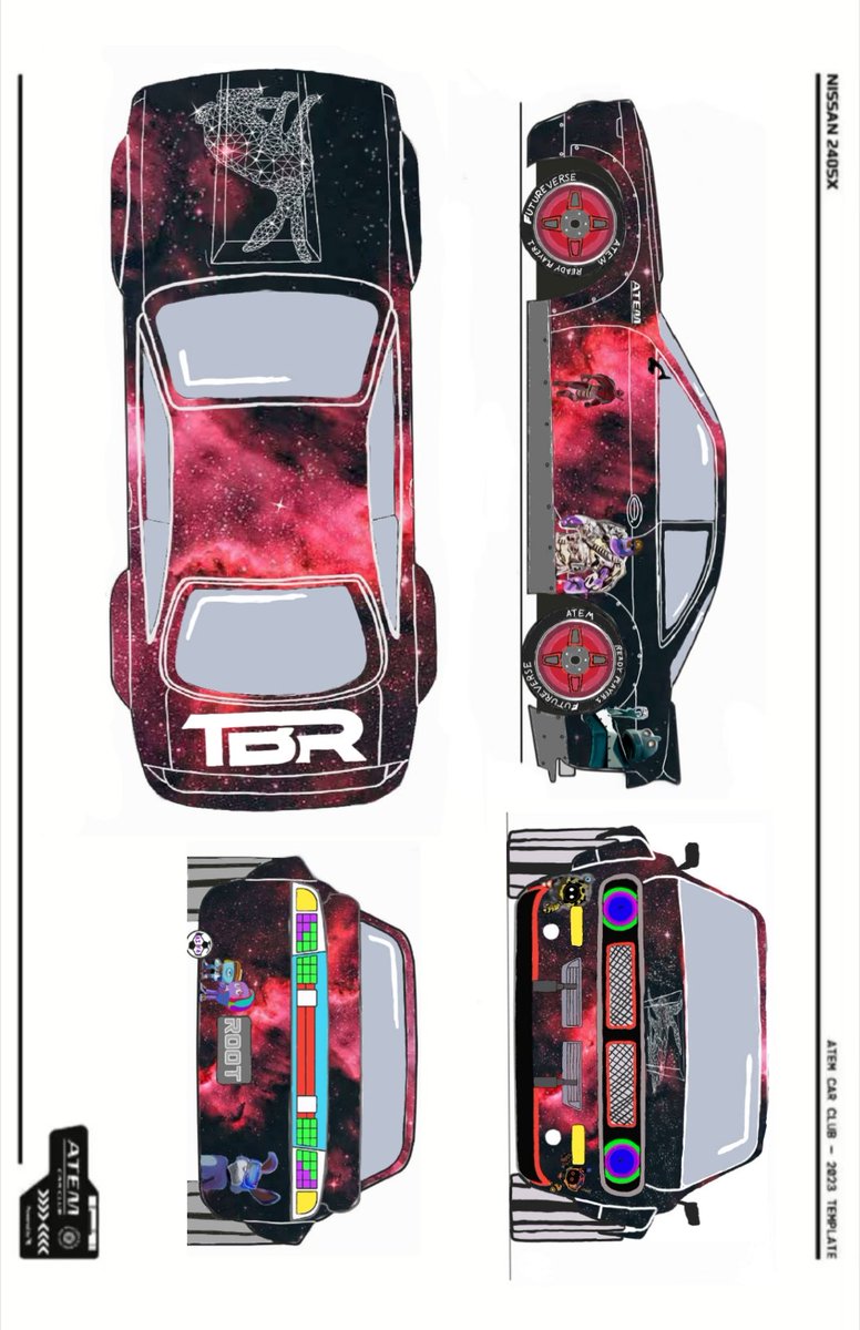 dersBoris's tweet image. Accidentally deleted my post here it is again my RP1 Car took a long time higher quality pics in comments enjoyed creating this so much @ATEMCarClub #ATEMIRL240SX design drop! 👀🎨 Transformed the classic 240SX into an automotive masterpiece.  #DesignCompetition