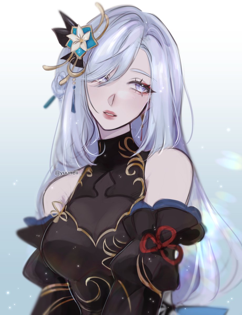 yuuneii_'s tweet photo. the way i speedran this 
#GenshinImpact #Shenhe https://t.co/xOfF4lUyNY