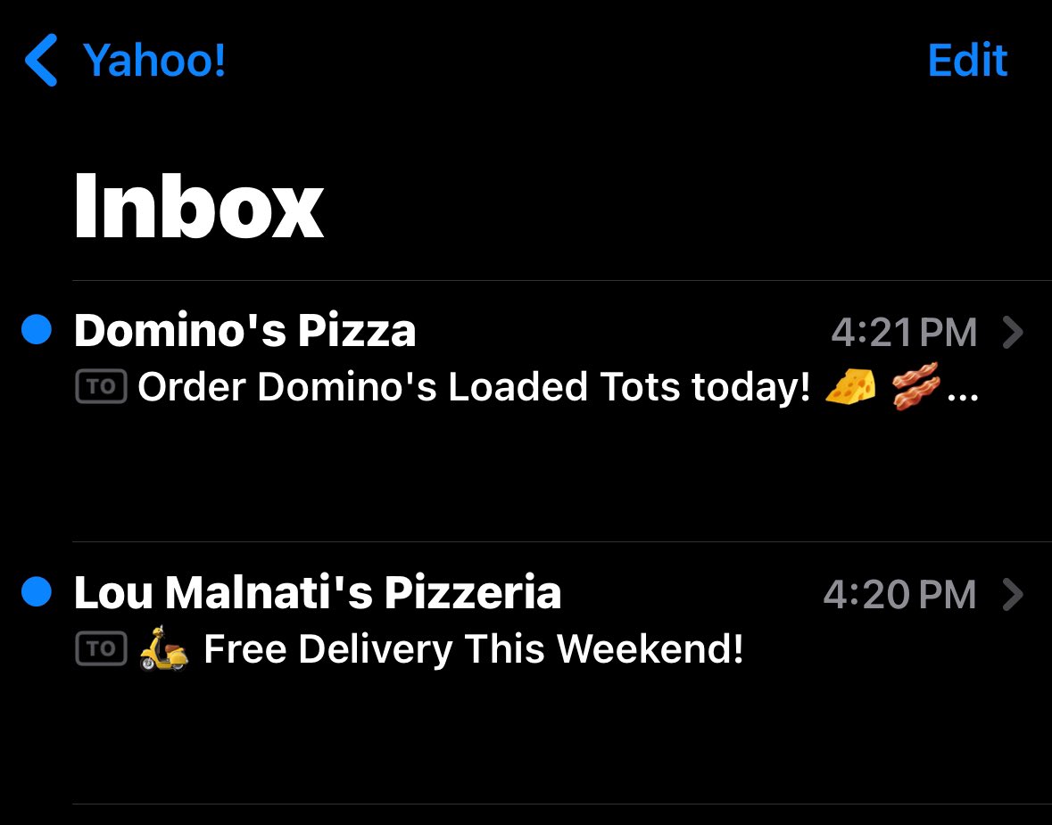 Sorry <a href="/dominos/">Domino's Pizza</a>!  <a href="/LouMalnatis/">Lou Malnati's Pizza</a> hit me up first!   🍕