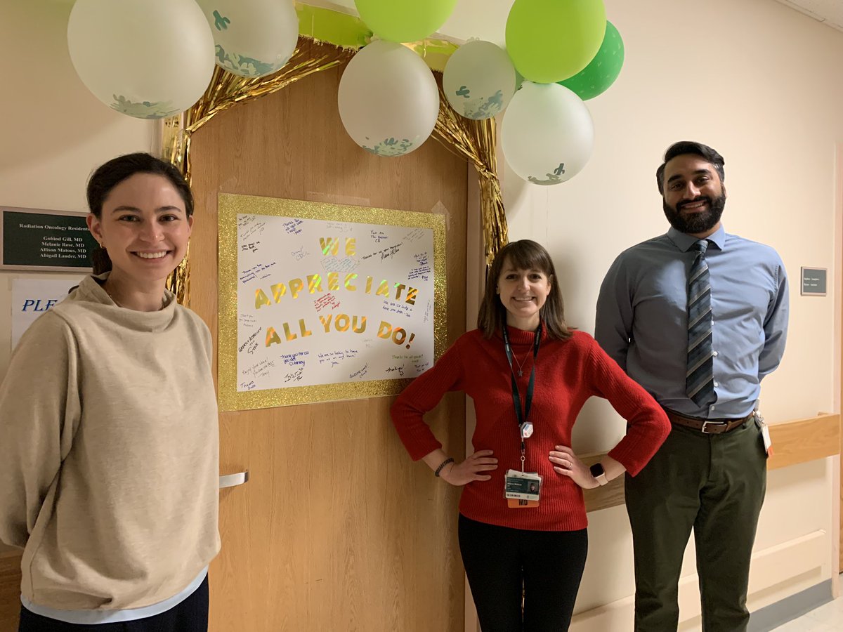 This week was DHMC Resident and Fellow appreciation week! We want to take a moment to spotlight our incredible residents who bring their energy, dedication and expertise to our #dartmouthradonc family. Thank you for all you do! #thankaresident #residentappreciationweek