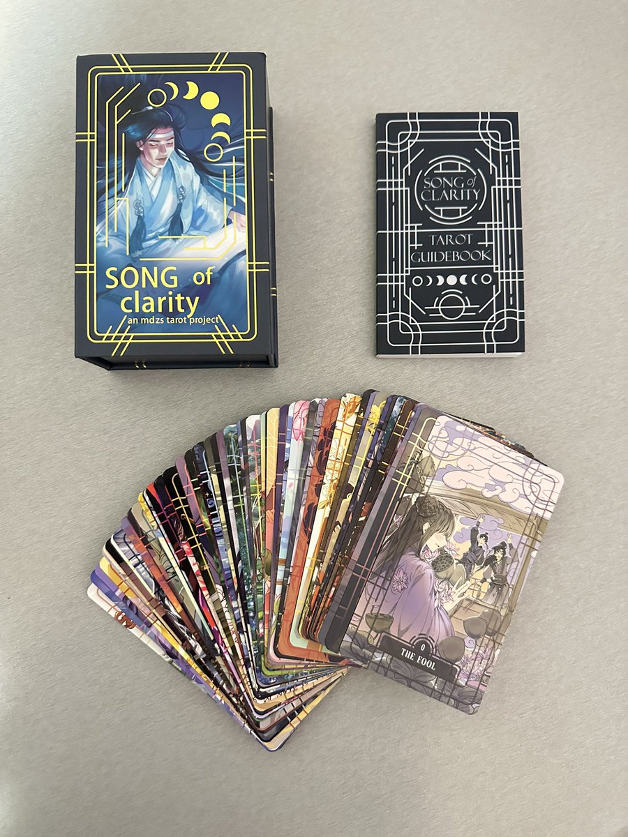 i got home to find the best thing ever!! it’s so pretty and 100% worth the wait. a huge thank you to all the artists and the mod team for doing this project ❤️❤️❤️<a href="/MDZStarot/">⭐ Song of Clarity ⭐ PRE-ORDERS CLOSED</a>