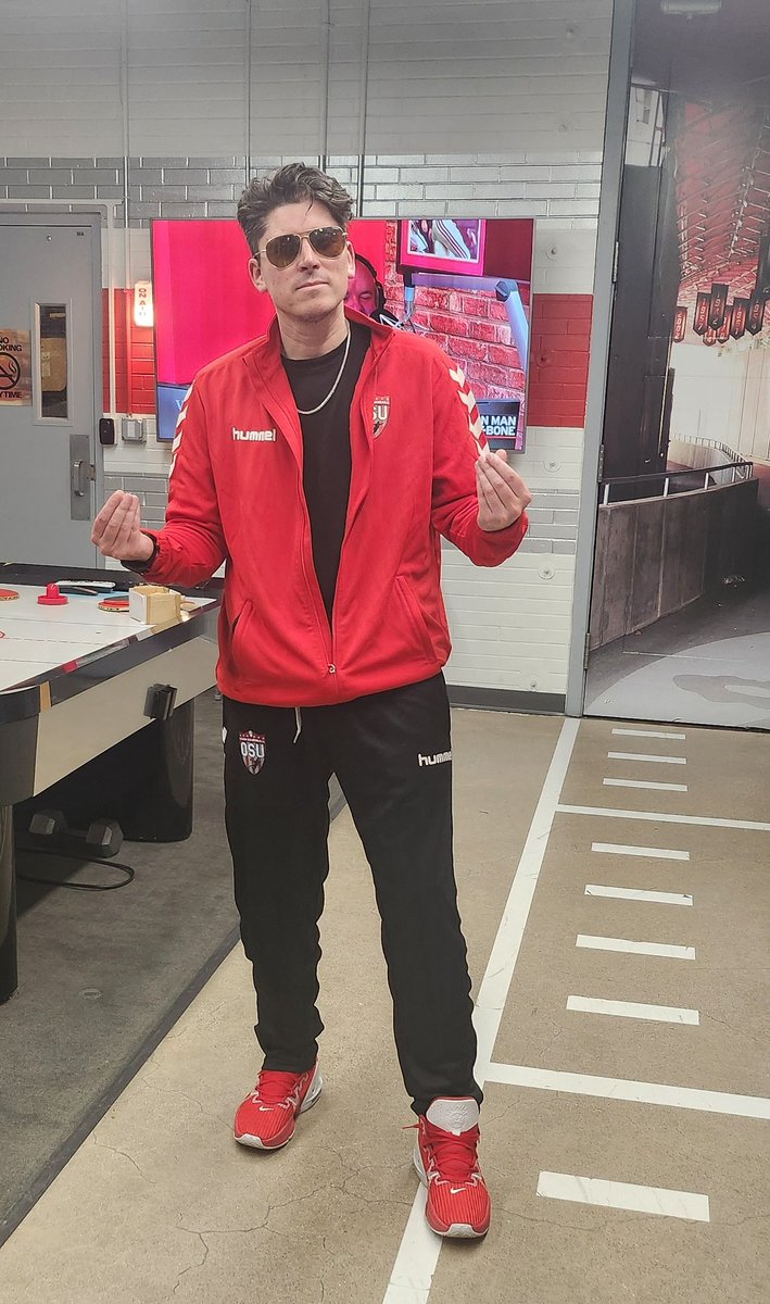 Buckeye Show (@thebuckeyeshow) on Twitter photo Just getting warmed up for the show tonight in my new tracksuit straight from my friends at <a href="/OSUteamhandball/">OSU Team Handball</a> ‼️‼️ the Hummel suit is 🔥🔥. Just getting warmed up for the show tonight in my new tracksuit straight from my friends at <a href="/OSUteamhandball/">OSU Team Handball</a> ‼️‼️ the Hummel suit is 🔥🔥.