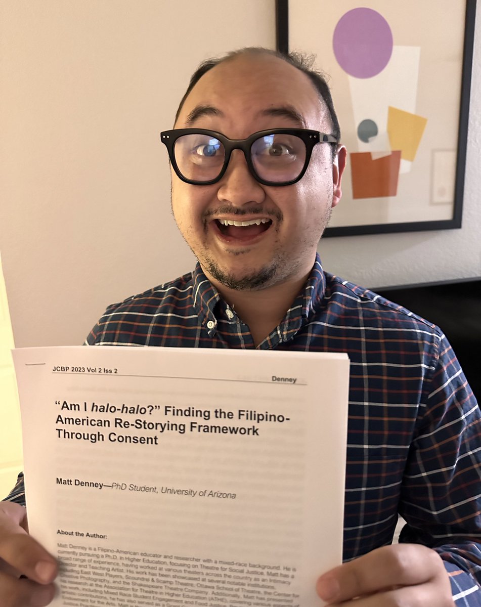 themattdenney's tweet photo. Holding my first published journal article! 

https://t.co/hZSfhOgRhB

Feels very surreal to actually hold the writings that I did about consent culture &amp; Filipino-Americans! Talking about Kapwa, Collective Healing, and Healing-Centered Practices made this dream into a reality. https://t.co/qK0E3AvFW3