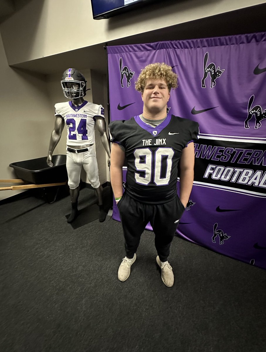 Blessed to receive an offer from Southwestern College to play football. 
@CoachStrongSC 
<a href="/SamHampton2024/">Sam Hampton 2024</a> 
<a href="/BCCHS_Football/">Bishop Carroll Football</a>
