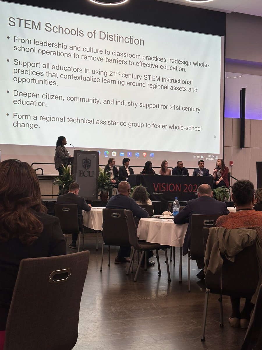 ChanelSidbury's tweet photo. Had an amazing day on my Alma mater’s campus at VISION 2024. Jose & Jen rocked the house with amazing student panelists and insights on getting STEM access to students.
This is what the work is all about! #STEMeast #Vision2024 https://t.co/xFYTD6ANfx