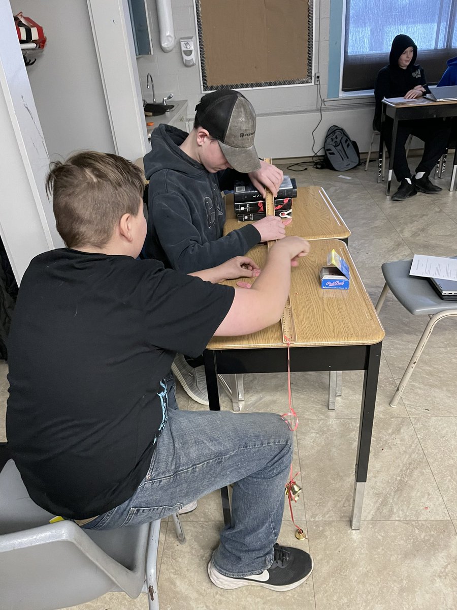 JoshKel49556220's tweet photo. Grade 8’s created Rube Goldberg contraptions this week and I was very excited to see what they came up with! @GEDSB @WalpoleNorth https://t.co/pnI6cPVaSD