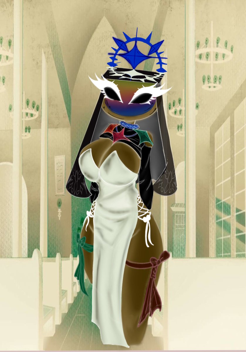 I accidentally Inverted this it looks so weird but also so cool! 

Disclaimer the background is not mine the character is