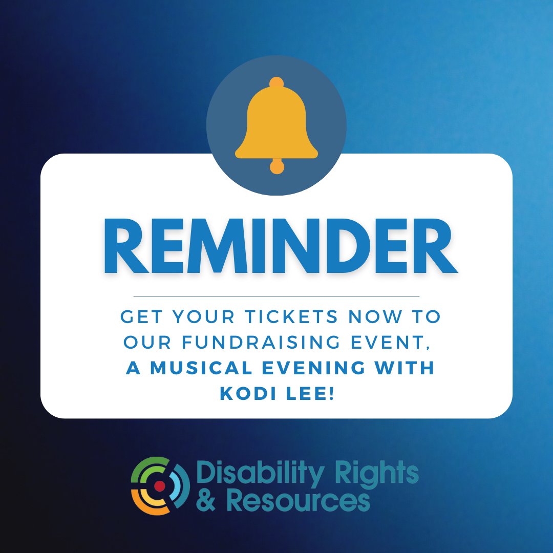 Here's your reminder to BUY TICKETS for A Musical Evening with @kodileerocks! We are so excited to host him at Boutwell Auditorium on Thursday, Feb. 29! If you haven't already purchased your tickets, visit bit.ly/3S1Ryl0. 
#DisabilityRightsResources #KodiLee