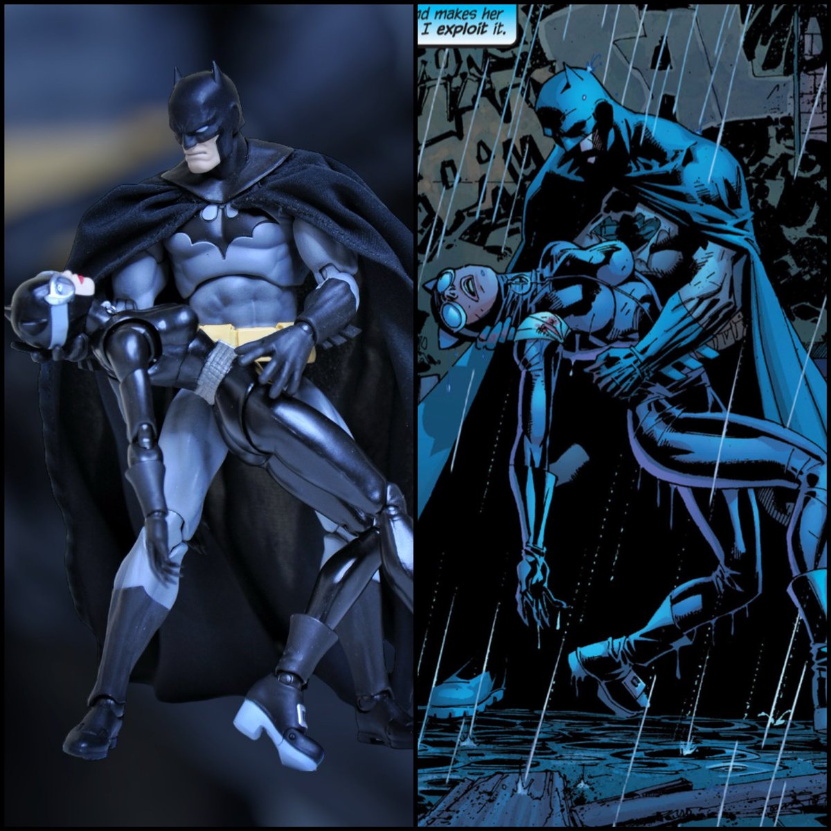 yellowsurfer80's tweet image. Recreating comic book images.

#brokecollector80 #ihavemoretoysrhanyourkids #geekzone #zetravelinggeek #poisonivy #batman #batmanhush #catwoman