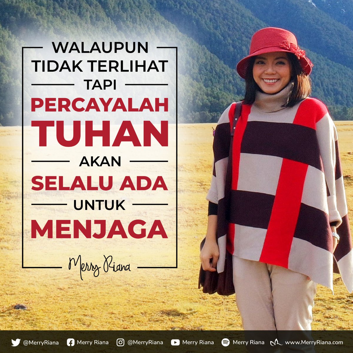MerryRiana's tweet photo. Walaupun tidak terlihat tapi percayalah Tuhan akan selalu ada untuk menjaga

#MerryRiana #SelaluAdaYangBaik https://t.co/de6AHSuGwE