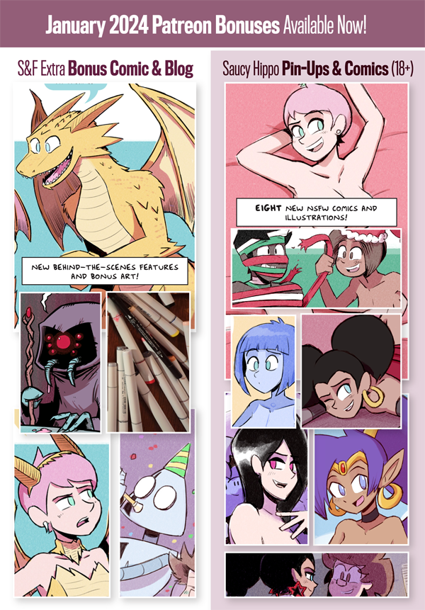 saucycomics's tweet photo. Lots of nsfw goodies on the old P'tron this month if you'd like to support your local butt doodler*
(*not necessarily local to you specifically) https://t.co/SQakB7vXvy